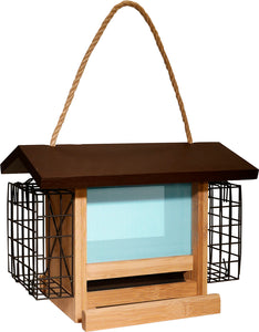Ultimate Renewable Bamboo Ranch Feeder W/Suet