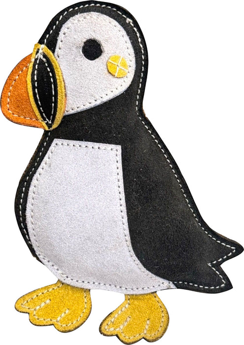 Spot Ethical Products Dura-Fused Leather Puffin Plush Dog Toy, 8.5 inches