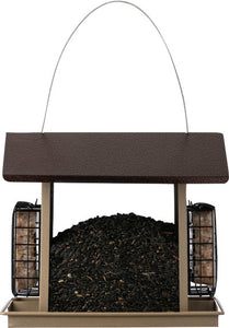 Large Hopper Feeder W/ Suet Cages