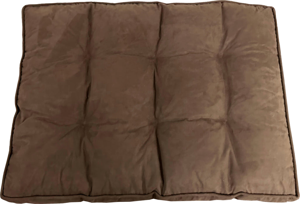 Spot Ethical Pet Sleep Zone Faux Suede Pillow Bed, Chocolate, 38 inches