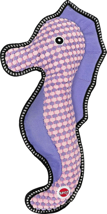 Spot Ethical Products Dura-Fused Seahorse Dog Toy, Assorted, 14.5 inches