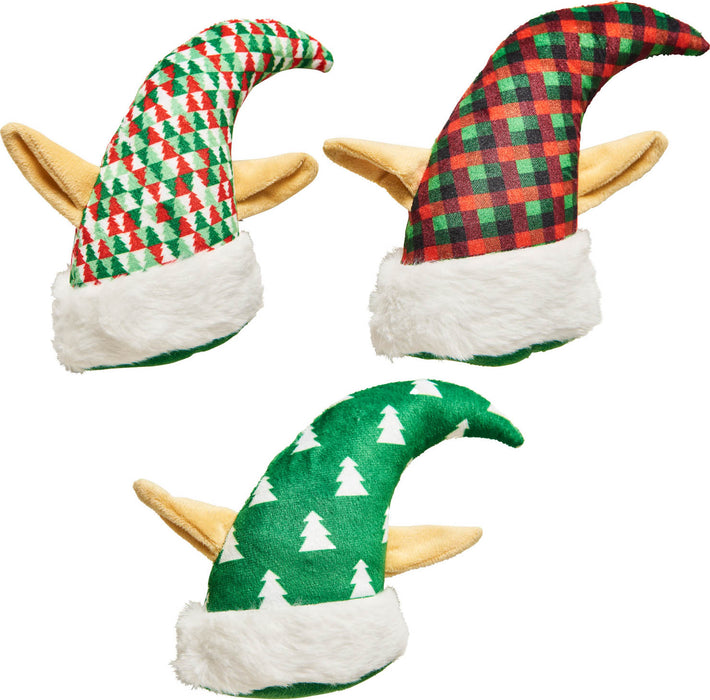 Ethical Pet Spot Holiday Elf Hat Assortment, Assorted, 6 inches