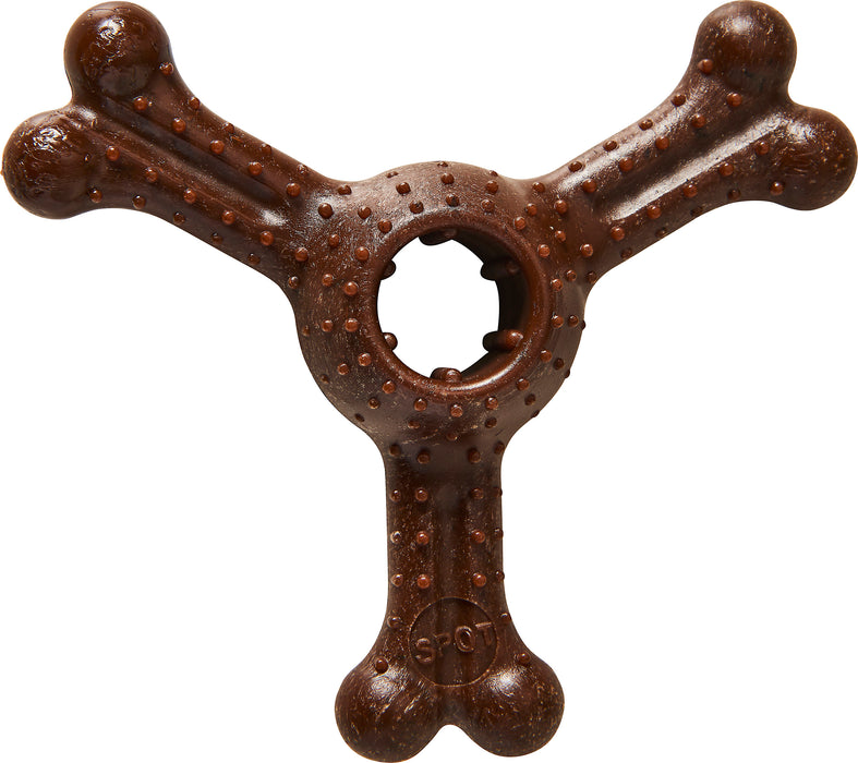 Ethical Pet Bam-Bone Plus Triple Chew Dog Chew Toy, Bison, 4 inches