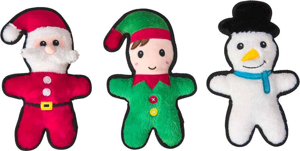 Ethical Pet Spot Holiday Ballistic Buddies Dog Toy, Assorted, 9.5 inches
