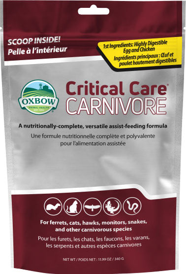 Oxbow Animal Health Critical Care Carnivore Recovery Food for Small Animals, 340 g