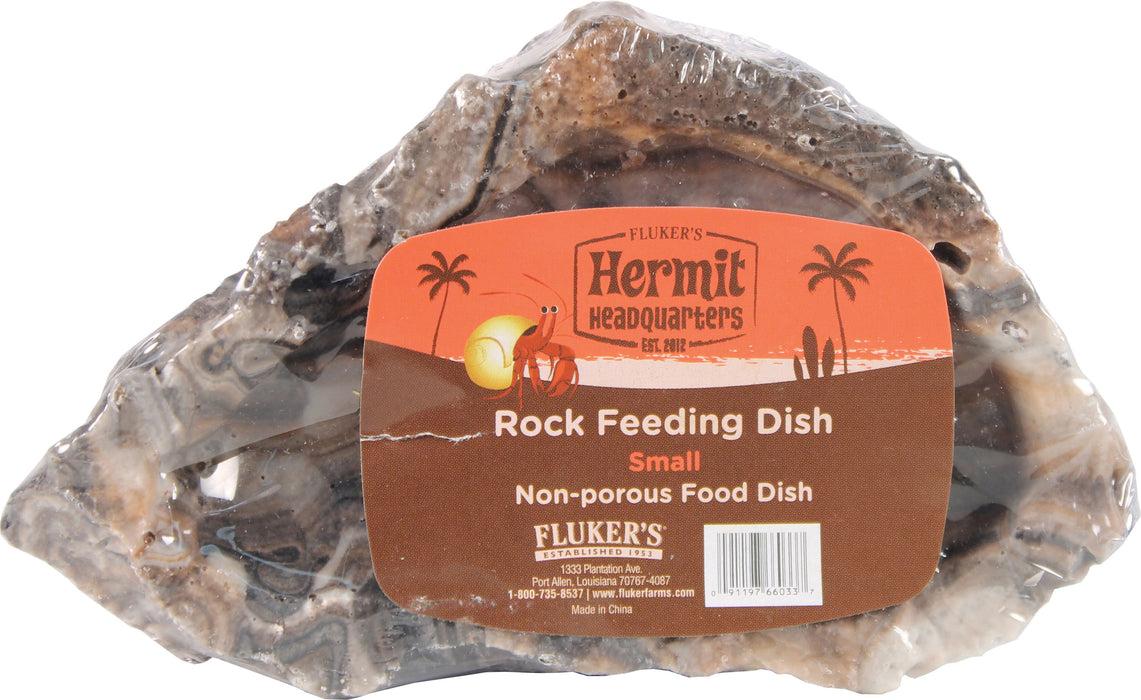 Flukers Hermit Headquarters Hermit Crab Rock Feeding Dish
