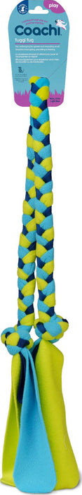 Coachi Tuggi Floppers Super Tough Tug Training Dog Toy, Lime/Navy, Large