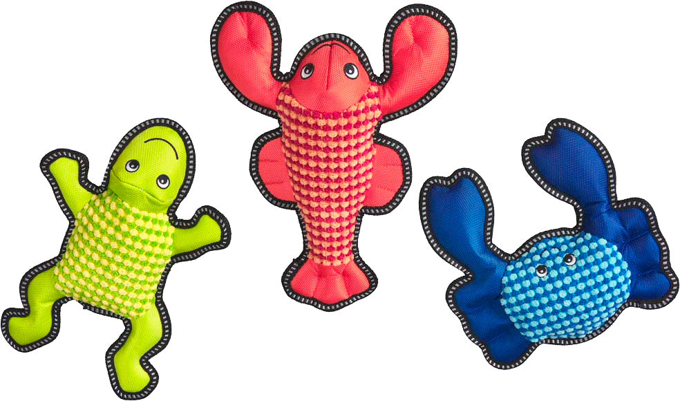 Spot Ethical Products Dura-Fuse Sea Creature Dog Toy, Assorted, 10 inches
