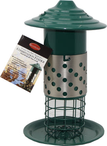 "Combination Mealworm, Suet Ball & Peanut Feeder"