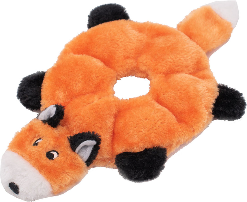 ZippyPaws Loopy Fox Squeaky Dog Toy, Orange (Medium)