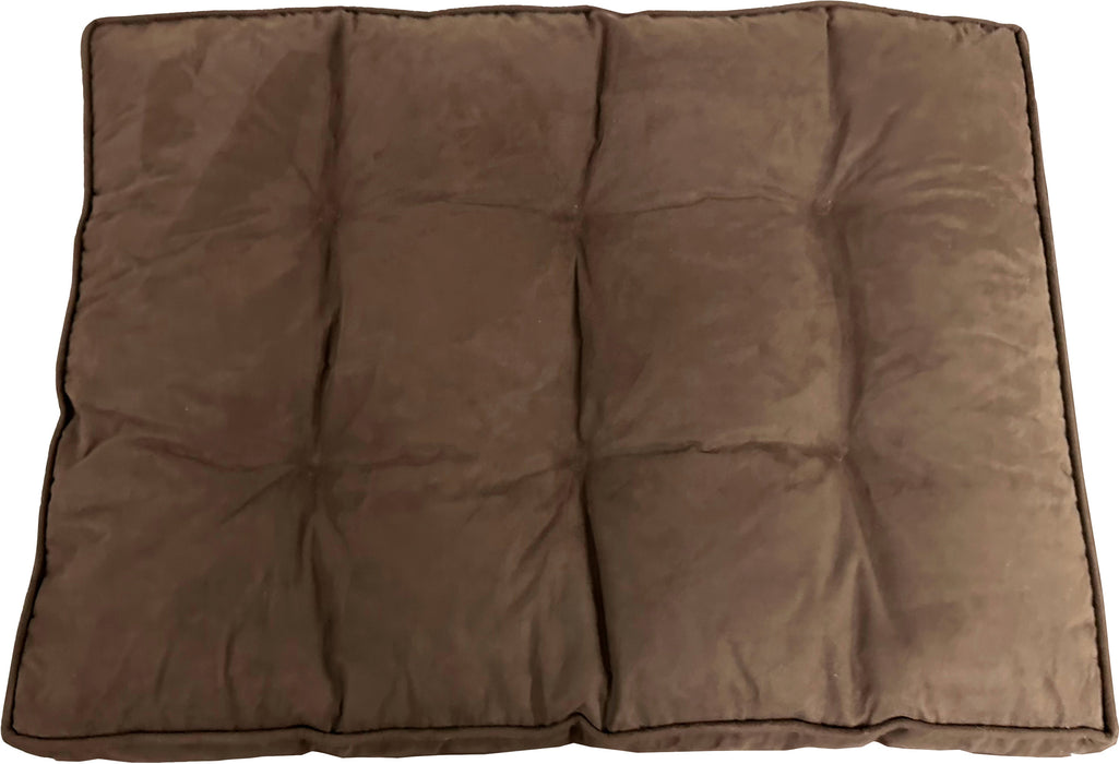 Spot Ethical Pet Sleep Zone Faux Suede Pillow Bed, Chocolate, 32 inches