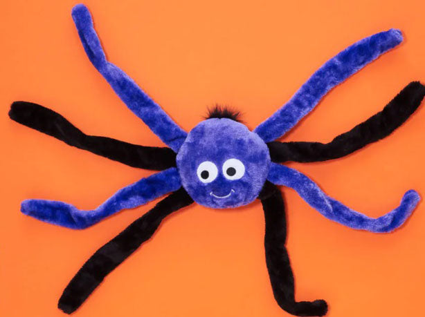 ZippyPaws Halloween Spiderz Purple Squeaky Dog Toy, Small