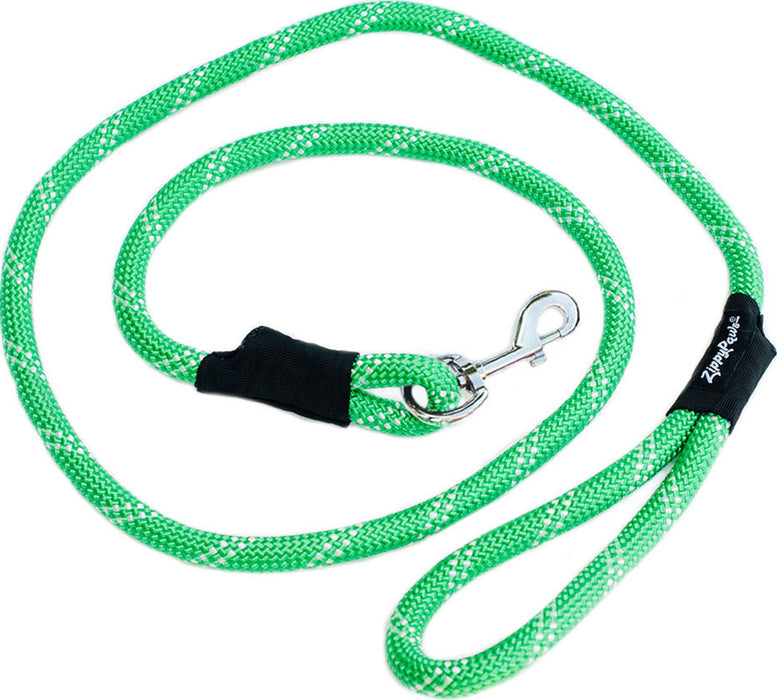 ZippyPaws Climbers' Rope Dog Leash, Green (6 Feet)