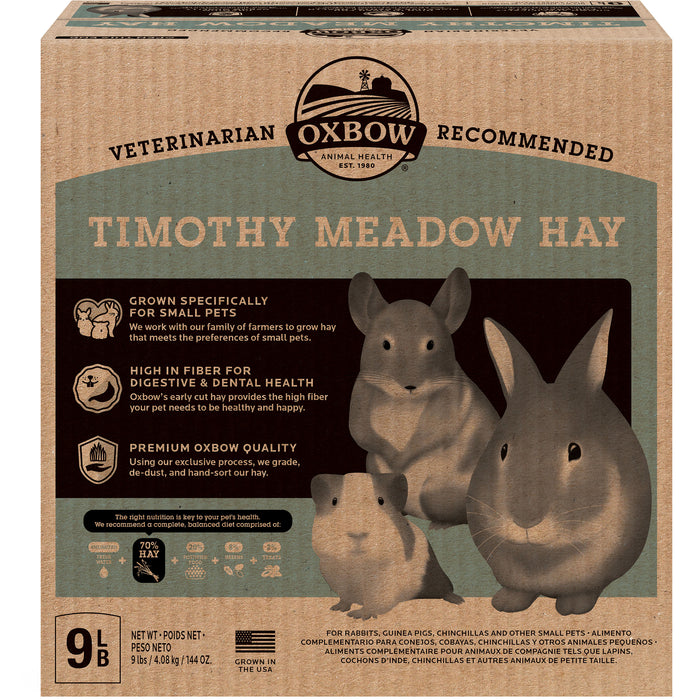 Oxbow Animal Health Timothy Meadow Hay, 9 lb