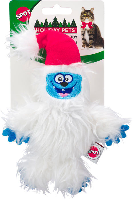 Ethical Pet Spot Holiday Happy Yeti Cat Toy, 6 inches