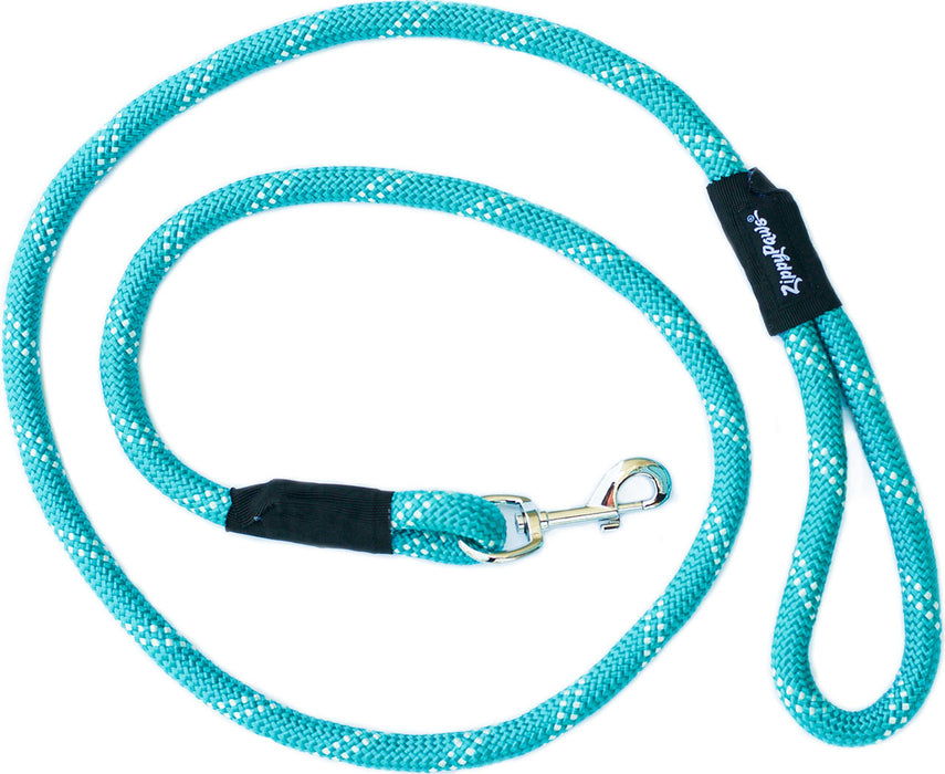 ZippyPaws Climbers' Rope Dog Leash, Teal (6 Feet)