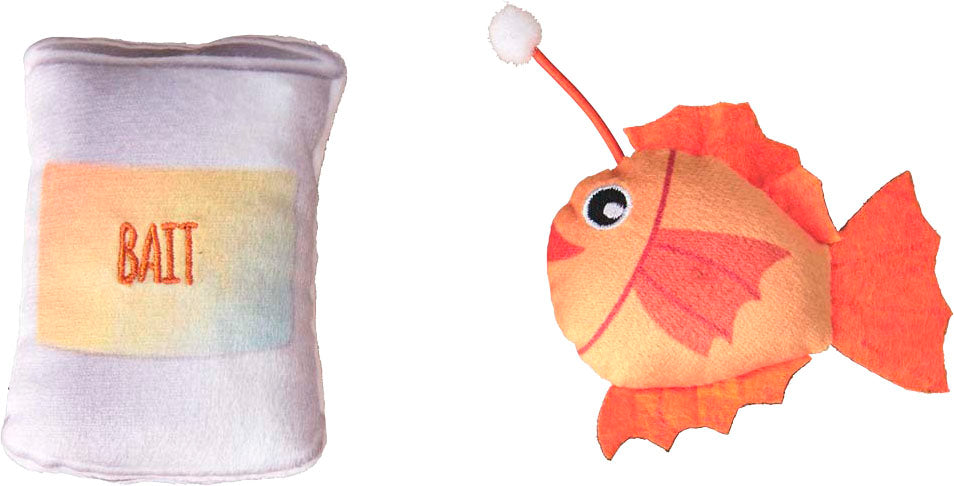 Spot Ethical Pet  Gone Fishing Cat Toy, Assorted, 2-Pack
