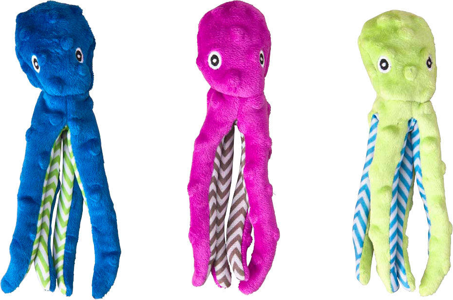 Spot Ethical Products Lil Spots Octopus Assorted Plush Dog Toy, 8 in