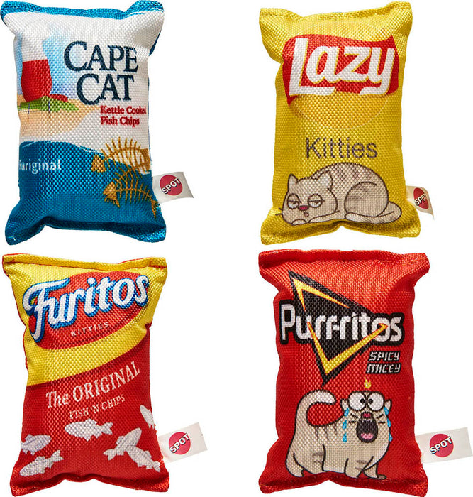 Spot Fun Food Kitty Chips Cat Toy, 5 inches