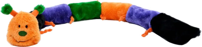 ZippyPaws Halloween Caterpillar-Deluxe Squeaky Dog Toy, LG