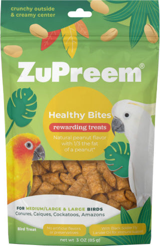 Zupreem Peanut Lite Bites Treat for Birds, 3 oz
