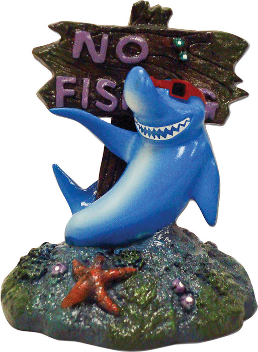 Exotic Environments Cool Shark No Fishing Sign