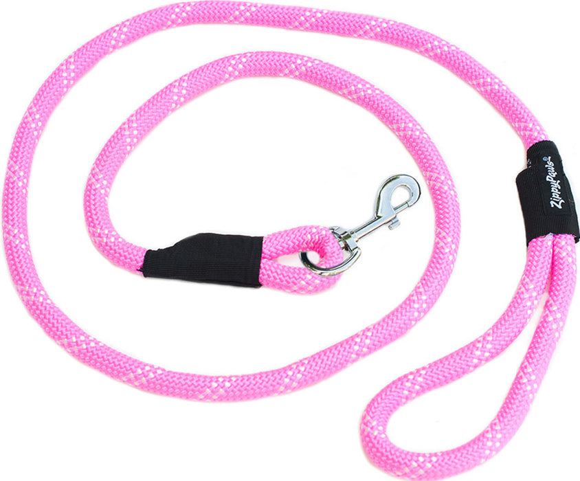 ZippyPaws Climbers' Rope Dog Leash, Pink (6 Feet)