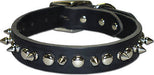 Latigo Leather 1 Ply Spiked Dog Collar