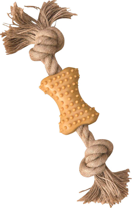 Spot Ethical Products Love the Earth Natural Rubber Bone with Dog Toy, 7 in