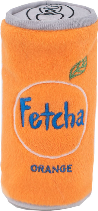 ZippyPaws Squeakie Can Fetcha Dog Toy, Orange (Small)