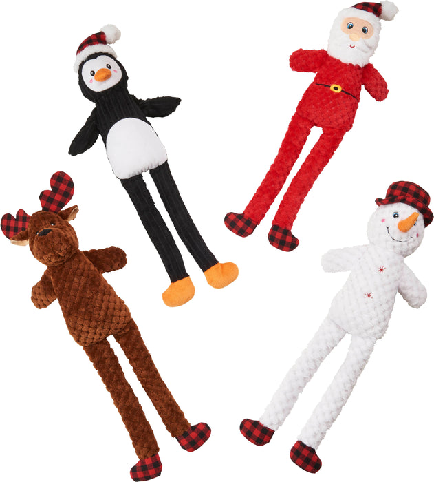 Ethical Pet Spot Holiday Plaid Long Legs Dog Toys Assorted, 23 inches