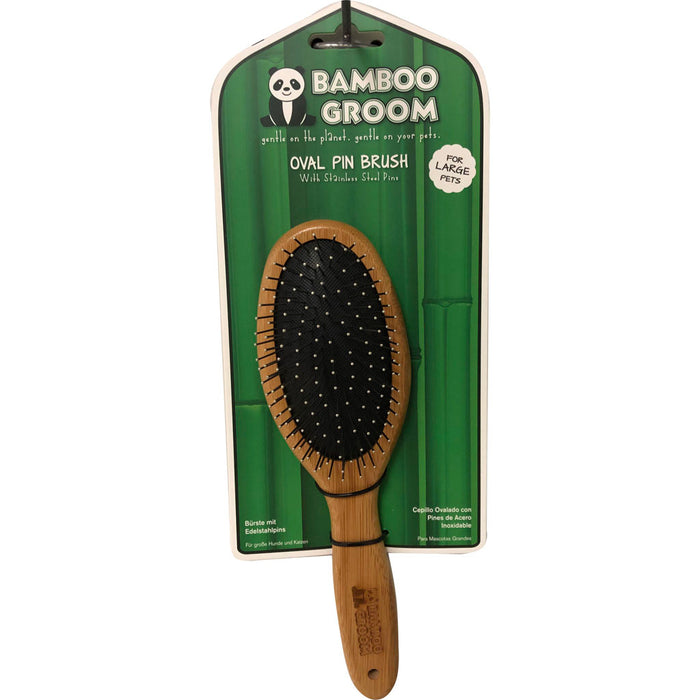 Bamboo Groom Oval Pin Brush
