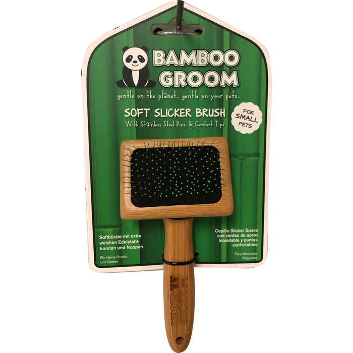 Bamboo Groom Soft Slicker Brush