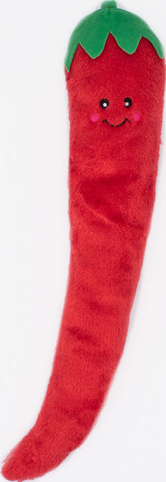 ZippyPaws Jigglerz Pepper Squeaky Plush Dog Toy, Red XL