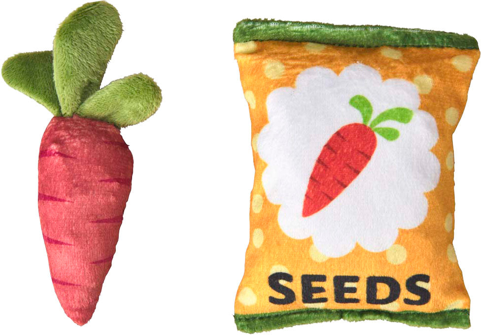 Spot Ethical Pet Vegetable Garden Cat Toy, Assorted, 2-Pack