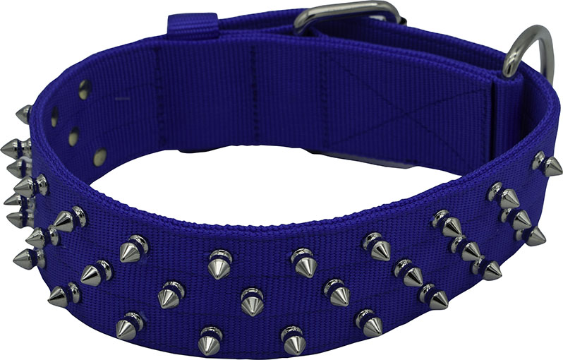 Bravo Nylon Spiked Dog Collar