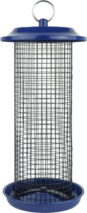Cobalt Metal Mesh Mixed Seed And Peanut Feeder