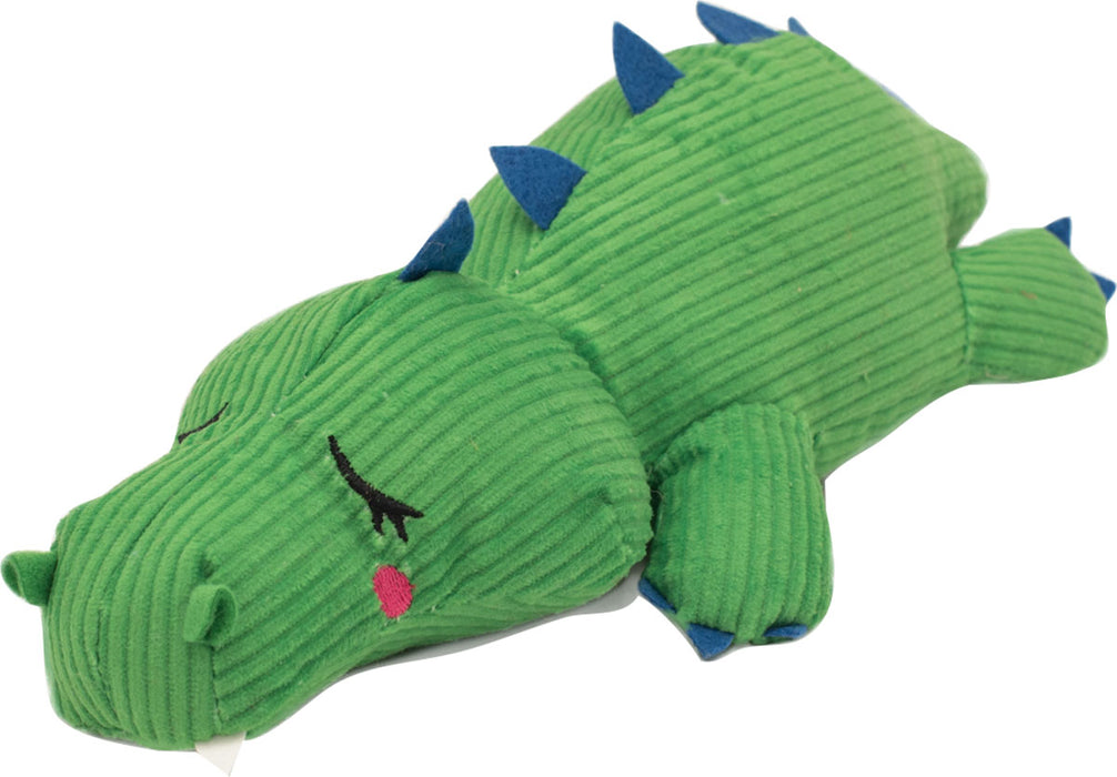 ZippyPaws Snooziez With Shhhqueaker-Alligator Dog Toy, Medium