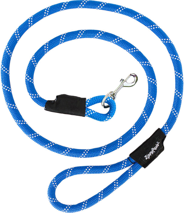 ZippyPaws Climbers' Rope Dog Leash, Blue (6 Feet)