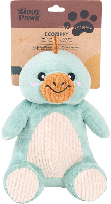 ZippyPaws Eco Dinoz-Stegosaurus Squeaky Plush Dog Toy