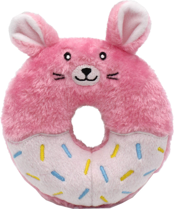 ZippyPaws Donutz Buddies Bunny Squeaker Dog Toy, Medium