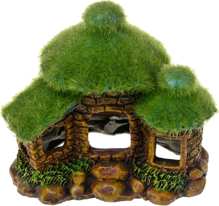Exotic Environments Hut W/Fiber Moss