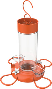 Orange Blossom Glass Oriole Feeder