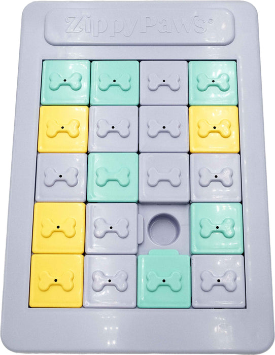 ZippyPaws Smartypaws Puzzler Panel Slider Interactive Dog Toy, Gray
