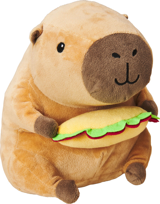 Spot Capybara with Taco Plush Dog Toy, 8 in