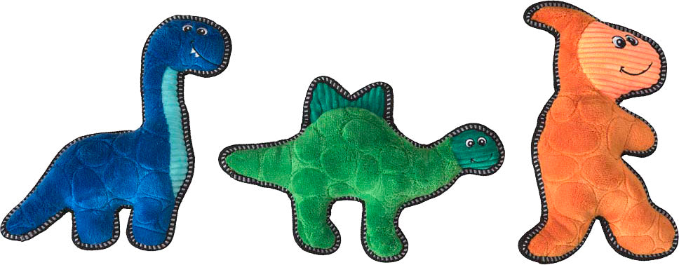 Spot Ethical Products Dura-Fuse Dinosaur Dog Toy, Assorted, 11 inches