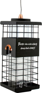 Modern Farmhouse Motivational Seed Feeder