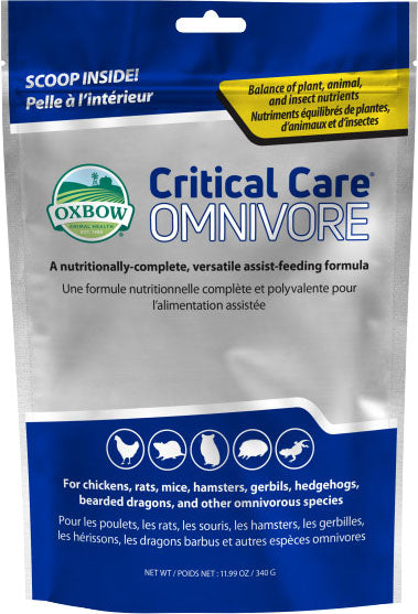 Oxbow Animal Health Critical Care Omnivore Recovery Food for Small Animals, 340 g