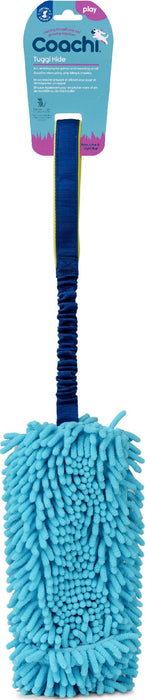 Coachi Tuggi Elastic Hide Super Tough Tug Training Dog Toy, Lime/Navy, Large