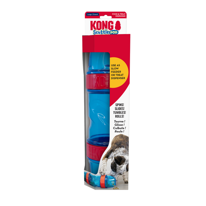 KONG Scuttle Pod Treat Dispenser Dog Toy LG - Image 2